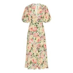 Faithfull The Brand Anthropologie Vittoria Midi Tea Dress‎ // Size US 4 Small